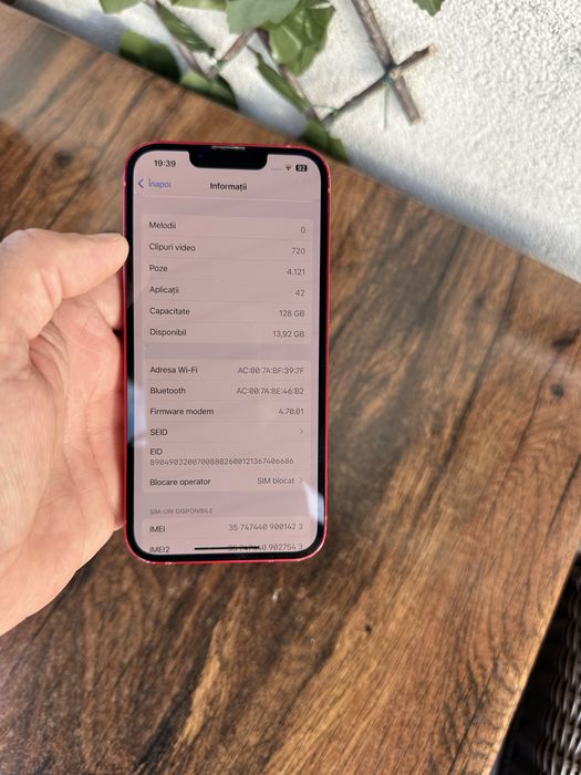 Iphone 13 red edition 128GB liber de retea