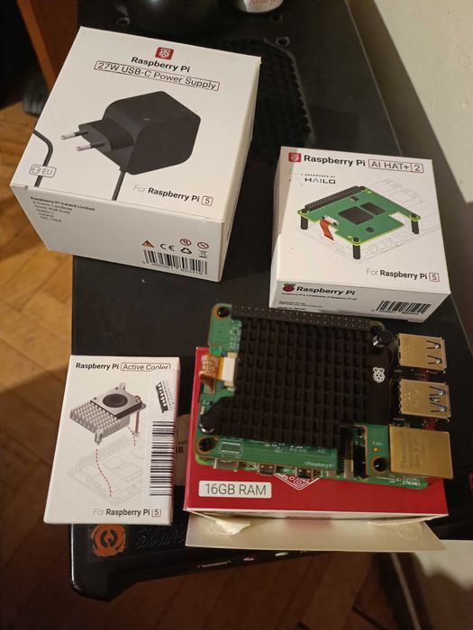 Raspberry pi 5 16gb HAT 2.0 AI 40 tops