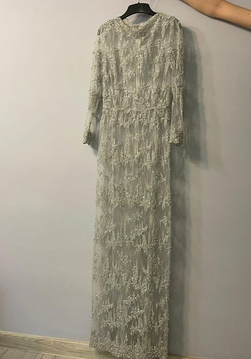Rochie eleganta din dantela cu perle
