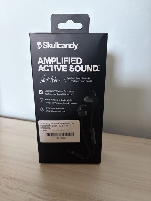Skullcandy Jib Active Wireless In Ear Headphones Black