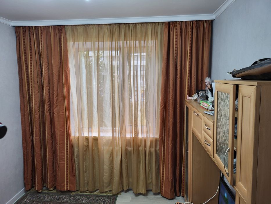 Продаю шторы+тюль в хорошем состоянии