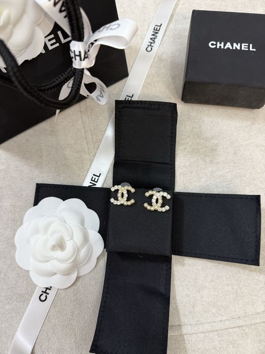 Серьги Шанель с упаковкой