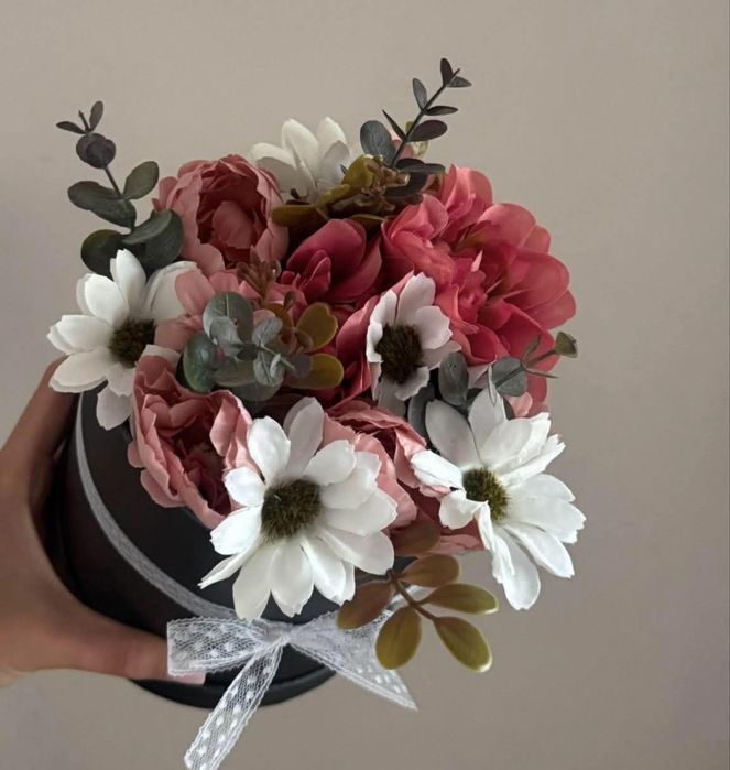 Кутия със сапунени цветя