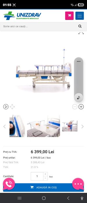 Cel mai bun pat medical pentru  persoane  imobilizate