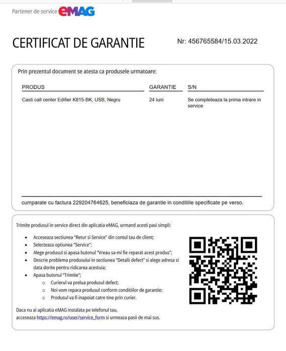 Casti Edifier K815-BK, USB, Negru