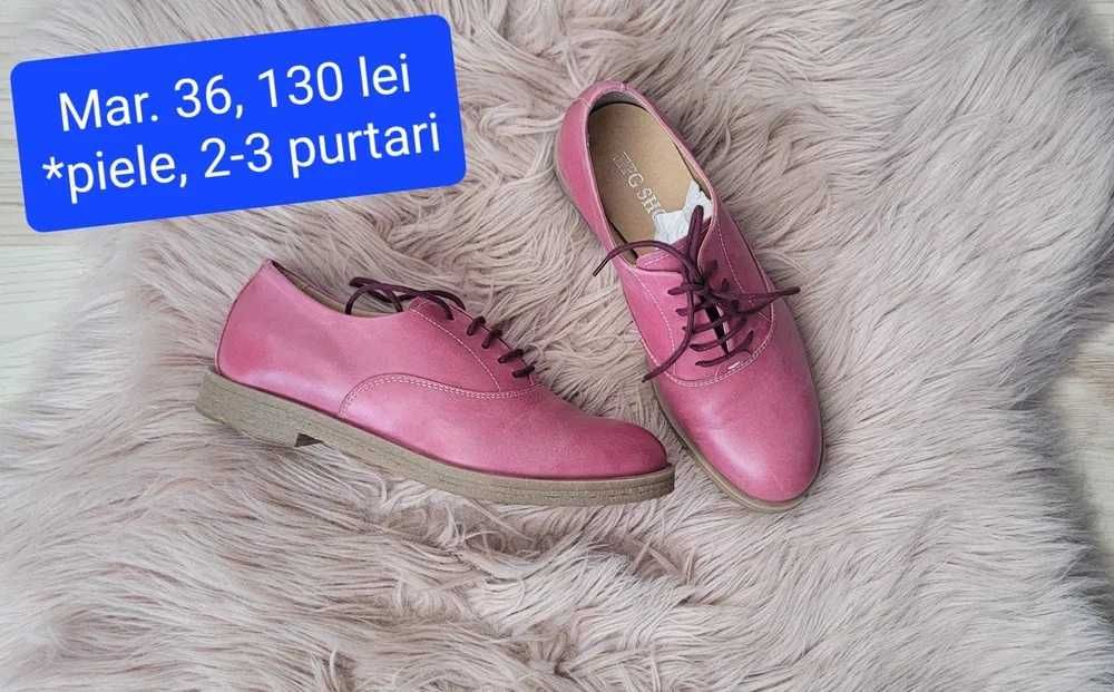 Pantofi din piele naturala