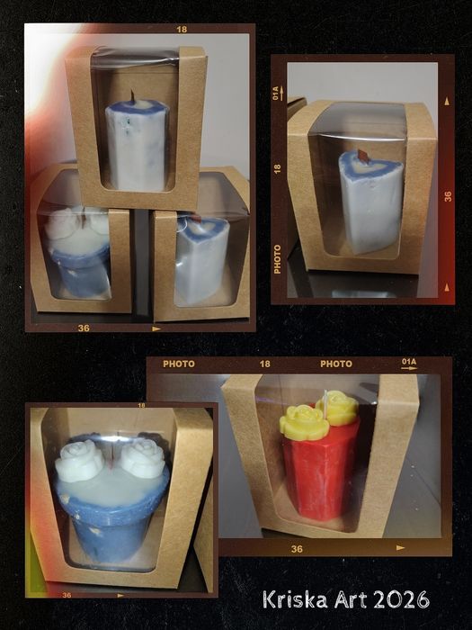 Букети от соеви свещи