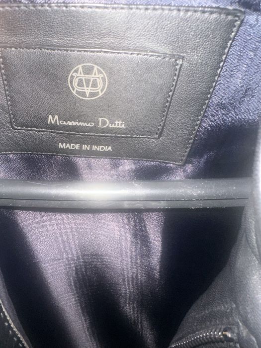 Кожаная куртка Massimo dutti