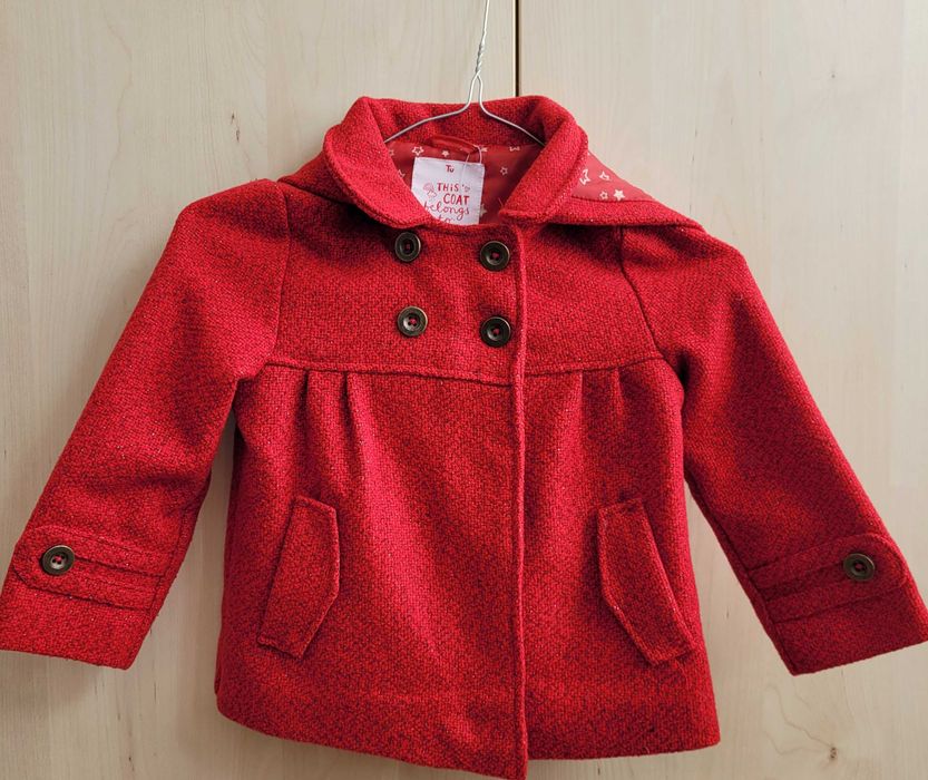 Палто за момичета размер 86-92см