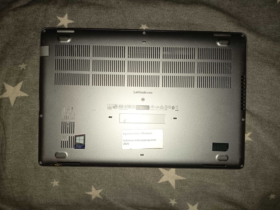 Placa de baza laptop Dell Latitude 5410 gen 8 Core i5 8365u + carcasa completa + tastatura iluminata + baterie 5 ore