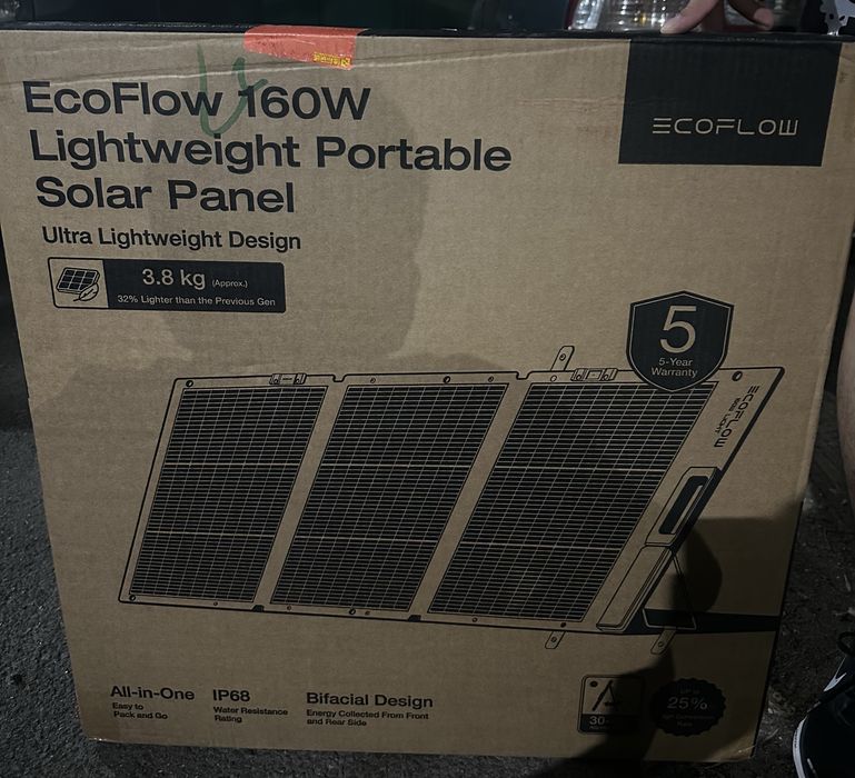 Ecoflow 160W, солнечная панель