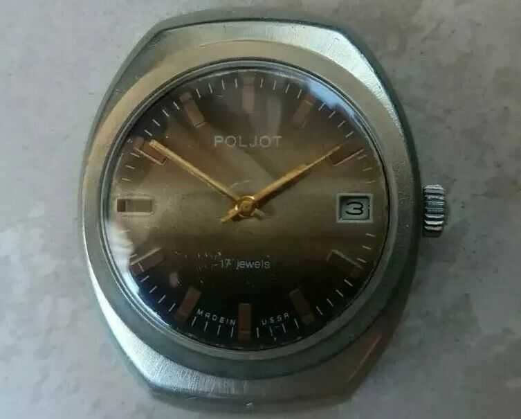 Оригинален СССР Poljot 17 диаманта, профилактиран, прекрасно състояние