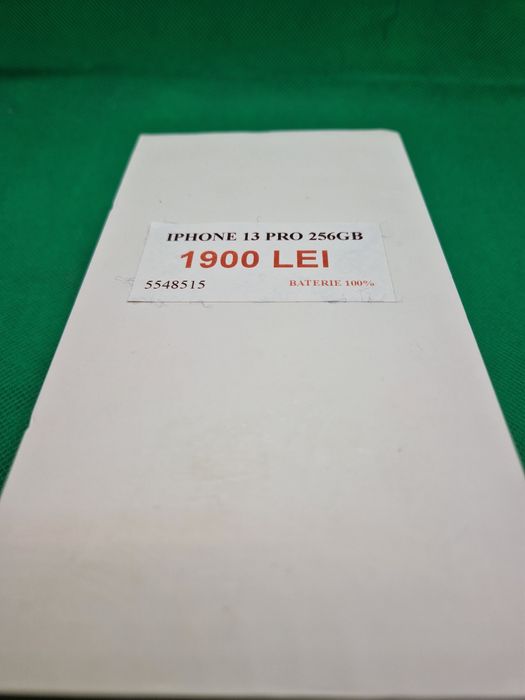 Iphone 13 pro 256gb 100% bat la cutie•Amanet Lazar Crangasi•55485
