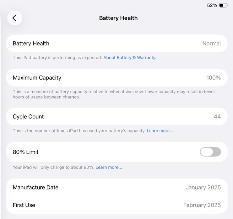 iPad Air 13-inch (M2) wifi + esim 128gb