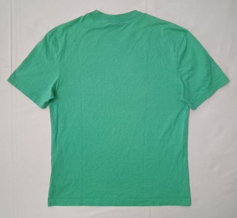 Lacoste x Minecraft Shirt оригинална тениска S памучна зелена фланелка