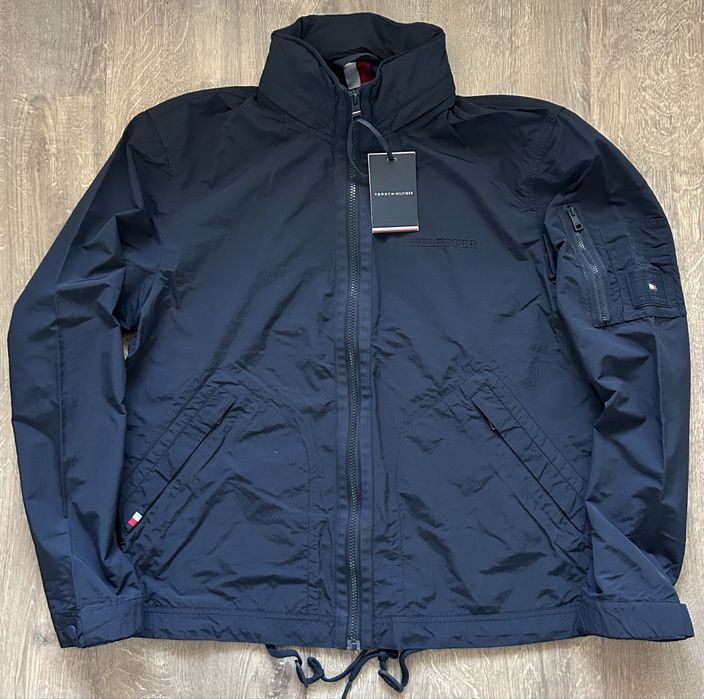 Преходно яке/ветровка Tommy Hilfiger Cotton Mix Stand Collar Jacket
