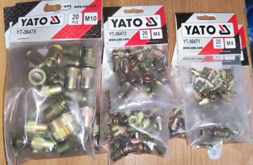 Заклепки к резьбовому заклепочнику стальные разных размеров