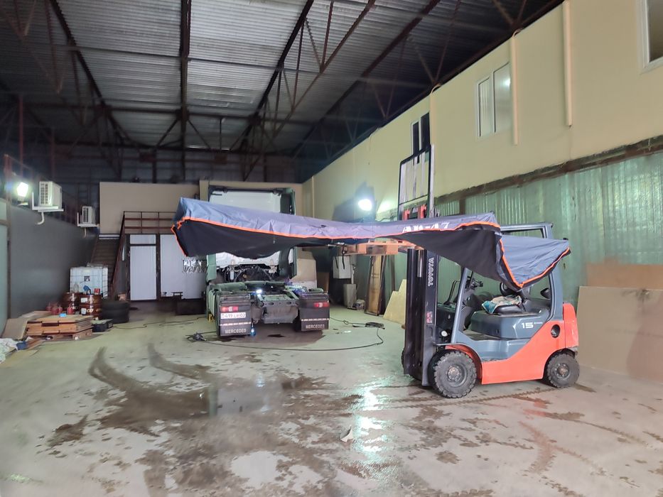 Тент маркиза веерный для джипа