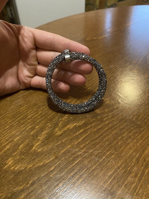 Swarowski Crystaldust Double Cuff - Purple