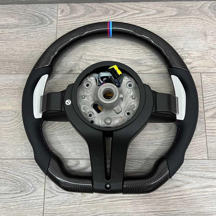 Карбонов М Волан за BMW F30 F20 X5 F15 Скосен С Еърбег / Carbon M3