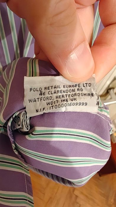 Camasa Polo Ralph Lauren - Marime M - mov in dungi