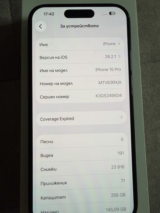 Iphone 15PRO 256GB