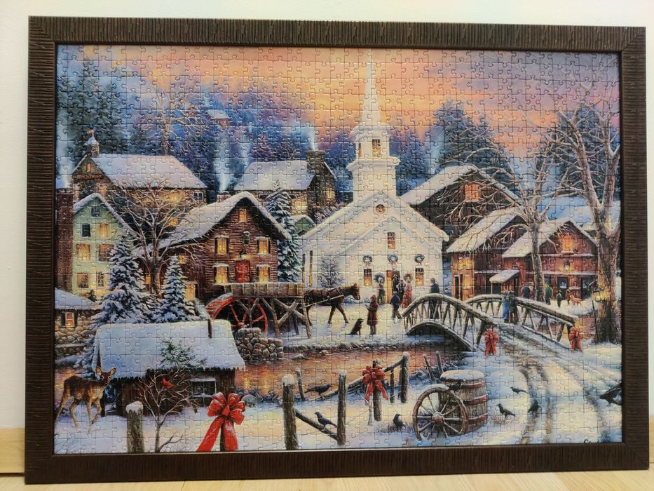 Коледен пъзел в рамка