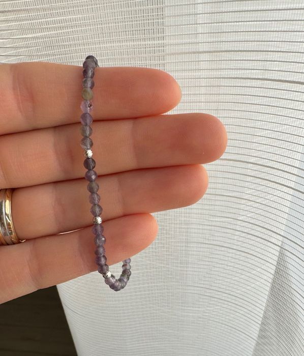 Brățară din Ametist cu Biluțe din Argint 925