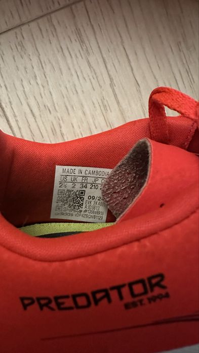 Ghete fotbal adidas predator copii