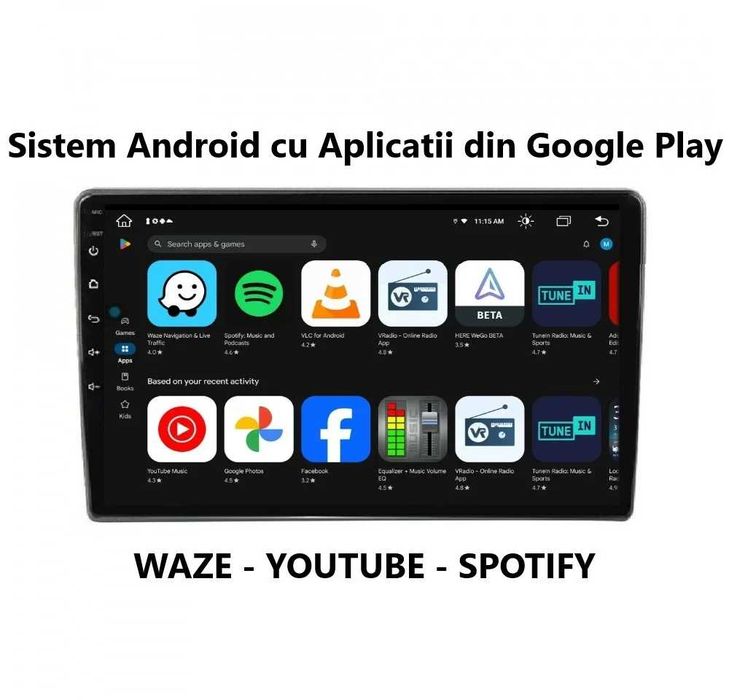 Navigatie VW Tiguan 1 2007-2018 9 inch 1GB 32GB 4 Core