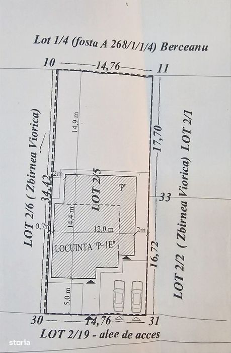 Vila P+1, zona linistita, pentru doua famili.