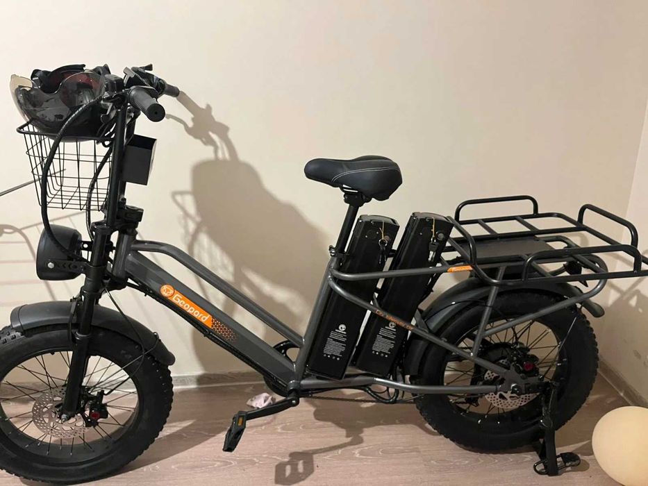Электровелосипед Geopard с двумя аккумуляторами 48v 50Ah.