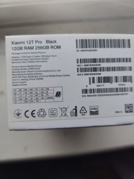 Xiaomi 12t pro в отличном состоянии
