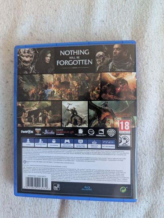 PS4 игра Middle earth:Shadow of war
