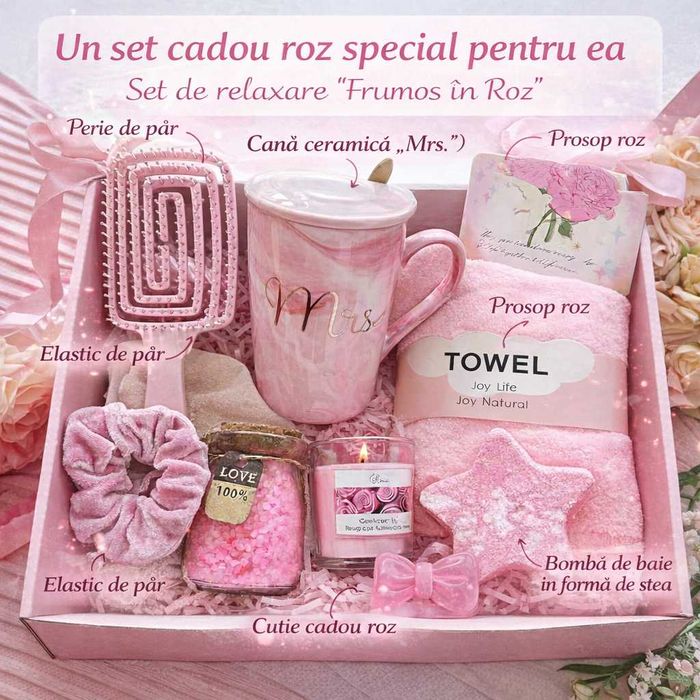 Cadou set SPA, cadou pentru ea, aniversare, Valentine’s Day, 8 Martie