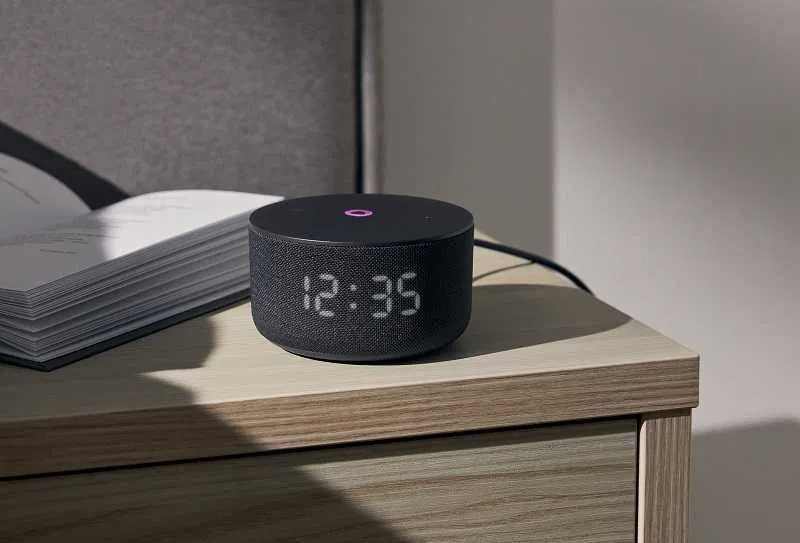 Яндекс Станция Умная колонка Мини 3 с часами с Алисой, 12Вт Черный