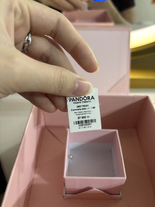 Продам серьги от PANDORA оригинал
