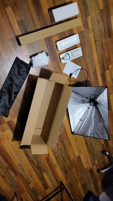 Софтбокс + лампа