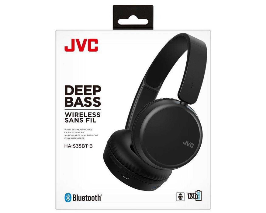 Casti Bluetooth JVC HA-S35BT on Ear microfon noi sigilate