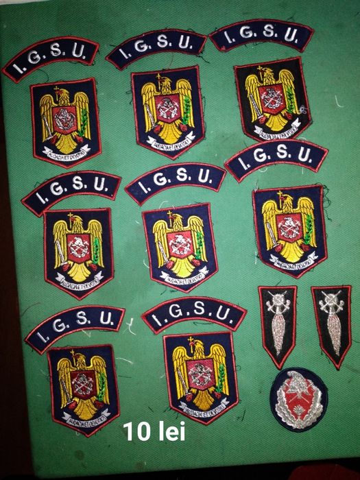Grade militare pompieri fara insemn arma