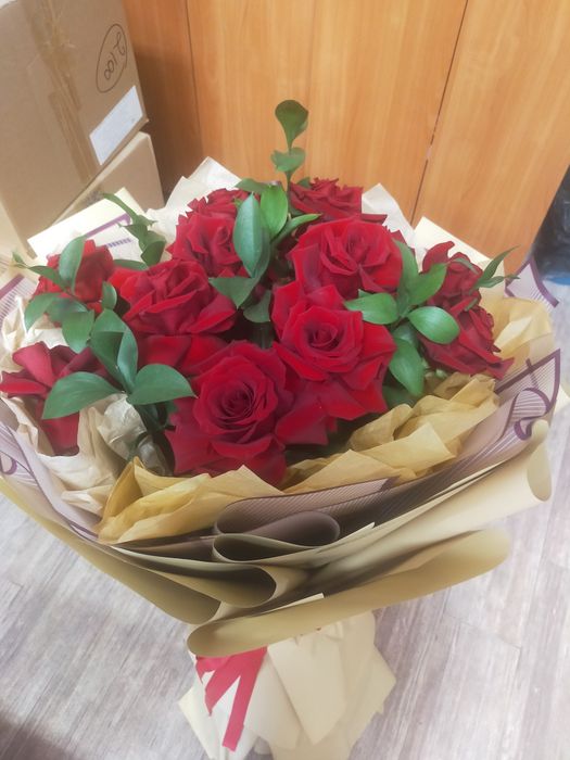 Свежий букет из роз