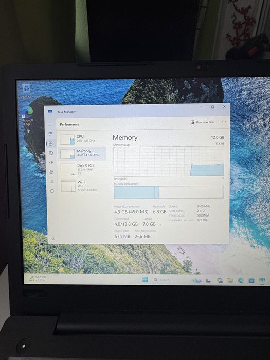 Vand Laptop Lenovo i5 8250U 3.4GHz 12GB DDR4 SSD 500GB NVME