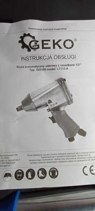 Pistol pneumatic de impact Geko G03180
Pistol de impact pneumatic 850N