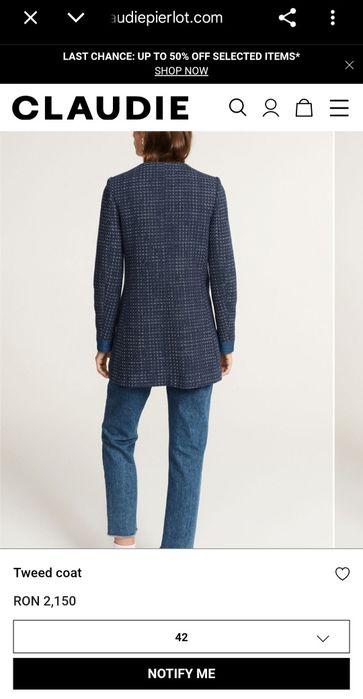 Palton trench Claudie Pierlot