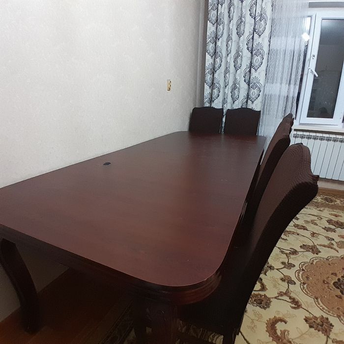 Стол орындык чехолымен