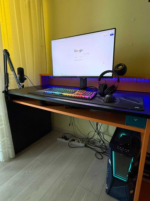 Setup Complet Gaming – PC + Monitor + Periferice HyperX & Logitech