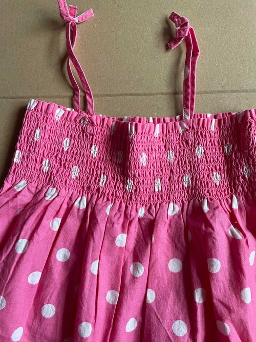 Rochita cu bretele pentru fete bumbac - 110 cm