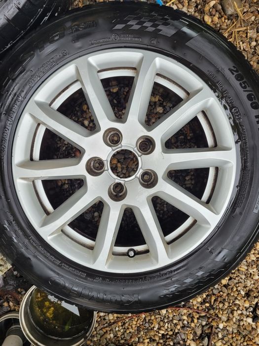 Set Roți pentru Audi, anvelope de vară Kumho 205/60R16, DOT 37/2020