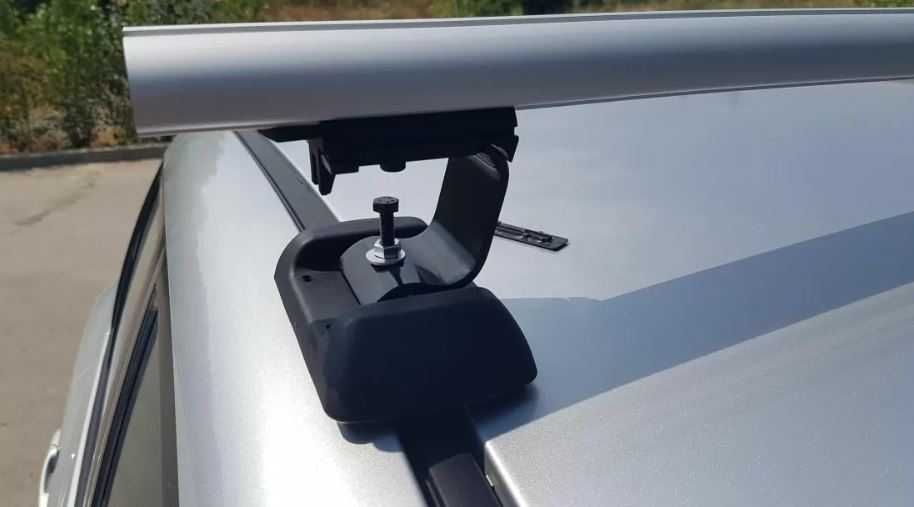 Греди напречни за багажник за кола за фабрични резби на покрива, 120см, с ключ