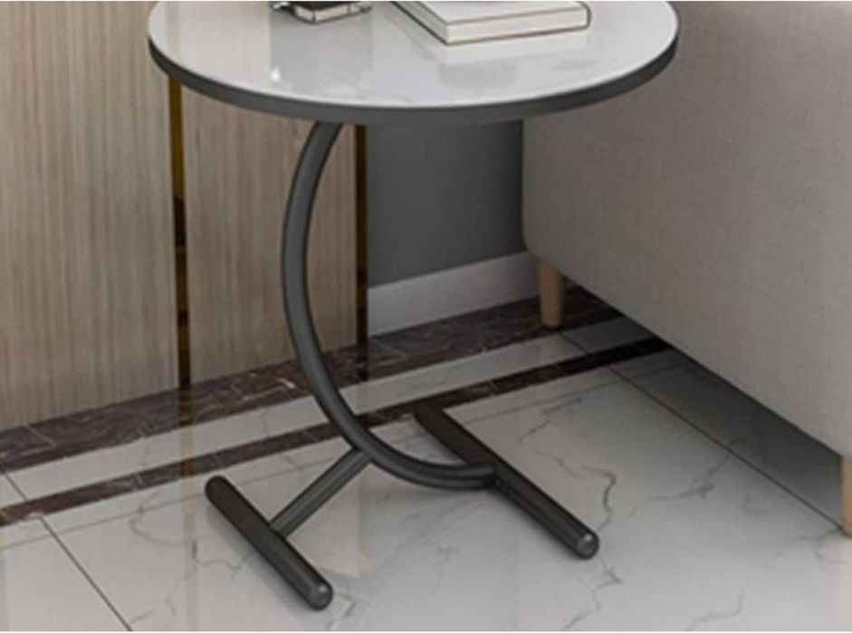 Masa / Masuta rotunda pentru cafea, efect marmura